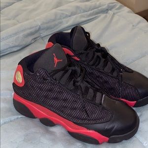 Red and black Jordan 13 Retro Bred
